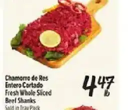 El Super Chamorro de Res Entero Cortado Fresh Whole Sliced Beef Shanks offer