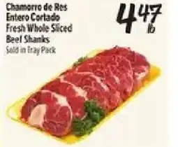 El Super Chamorro de Res Entero Cortado Beef Shanks offer