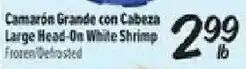El Super Large Head-On White Shrimp offer