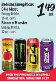 Fiesta Mart Bebidas Energeticas C4 o Ghost offer