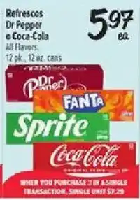 Fiesta Mart Dr Pepper or Coca-Cola offer