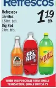 Fiesta Mart Refrescos Jarritos, Big Red, Squirt offer