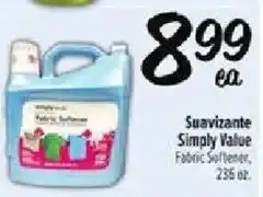 Fiesta Mart Simply Value Fabric Softener offer