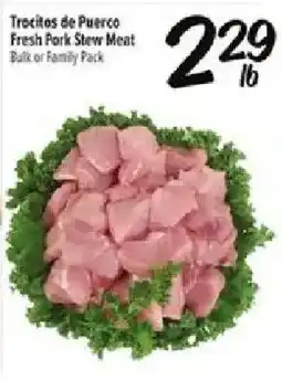 Fiesta Mart Trocites de Puerto Fresh Pork Stew Meat offer