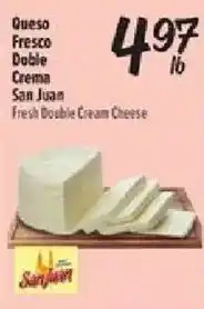 Fiesta Mart San Juan Fresh Double Cream Cheese offer