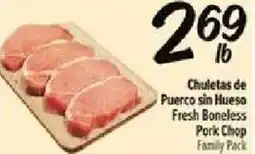 Fiesta Mart Fresh Boneless Pork Chop Family Pack offer