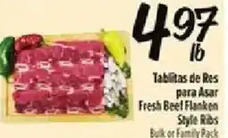 Fiesta Mart Fresh Beef Flanken Style Ribs offer