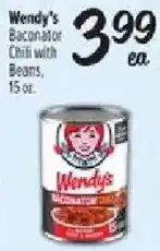 Fiesta Mart Wendy's Baconator Chili with Beans offer