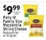 Associated Polly-O Family Size Mozzarella String Cheese offer