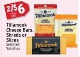 Associated Tillamook Cheese Bars, Shreds or Slices offer