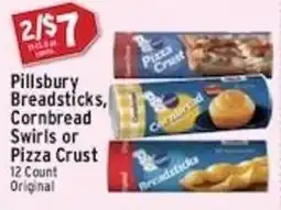 Associated Pillsbury Breadsticks, Cornbread Swirls or Pizza Crust offer