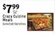 Associated Crazy Cuisine Meals offer