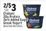 Associated Chobani 20g Protein Zero Added Sugar Greek Yogurt offer