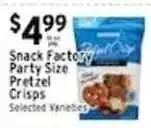 Associated Snack Factory pretzel crisps offer
