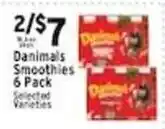 Associated Danimals Smoothies offer
