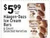 Associated Haagen-Dazs ice cream bars offer