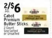 Associated Cabot Premium Butter Sticks offer