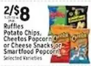 Associated Ruffles Potato Chips, Cheetos Popcorn or Cheese Snacks or Smartfood Popcorn offer