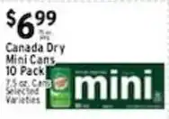 Associated Canada Dry mini cans offer