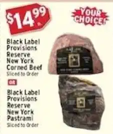 Associated Black Label Provisions offer