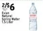 Associated Evian natural spring water offer
