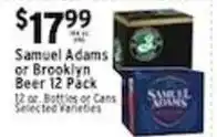 Associated Samuel Adams or Brooklyn Beer offer