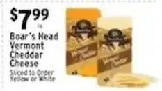 Associated Boar's Head Vermont Cheddar Cheese offer