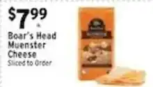 Associated Boar's Head Muenster Cheese offer