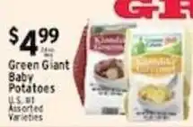 Associated Green Giant baby potatoes offer