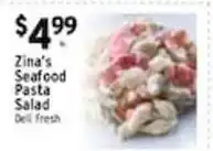 Associated Zina's Seafood Pasta Salad offer