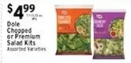 Associated Dole chopped or premium salad kits offer