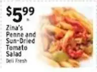 Associated Zina's Penne and Sun-Dried Tomato Salad offer