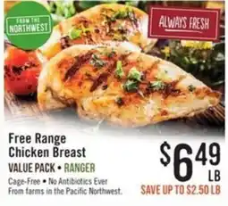Haggen Food Ranger Free Range Chicken Breast offer