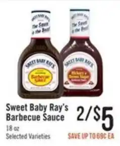 Haggen Food Sweet Baby Ray's Barbecue Sauce offer