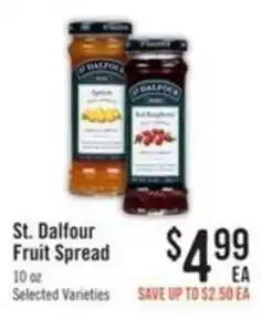 Haggen Food St. Dalfour Fruit Spread offer