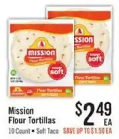 Haggen Food Mission Flour Tortillas offer
