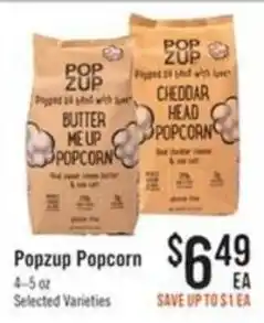 Haggen Food Popzup Popcorn offer