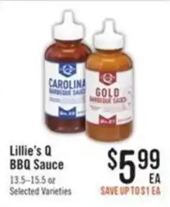 Haggen Food Lillie's Q BBQ Sauce offer