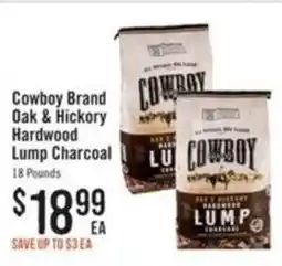 Haggen Food Cowboy Brand Oak & Hickory Hardwood Lump Charcoal offer