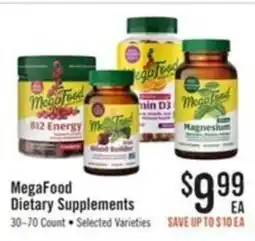 Haggen Food MegaFood Dietary Supplements offer