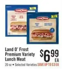 Haggen Food Land O' Frost Premium Variety Lunch Meat offer