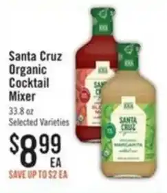 Haggen Food Santa Cruz Organic Cocktail Mixer offer