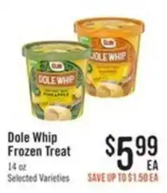 Haggen Food Dole Whip Frozen Treat offer