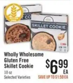 Haggen Food Wholly Wholesome Gluten Free Skillet Cookie offer