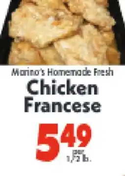 Marino's Supermarket Marina's Homemade Fresh Chicken Francese offer