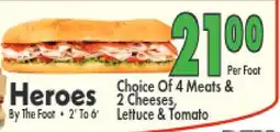 Marino's Supermarket Heroes offer