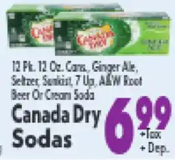 Marino's Supermarket Canada Dry Sodas offer