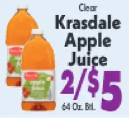 Marino's Supermarket Krasdale Apple Juice offer