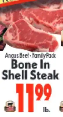 Marino's Supermarket Angus Beef • Family Pack Bone In Shell Steak offer