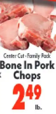 Marino's Supermarket Center Cut • Family Pack Bone In Pork Chops offer